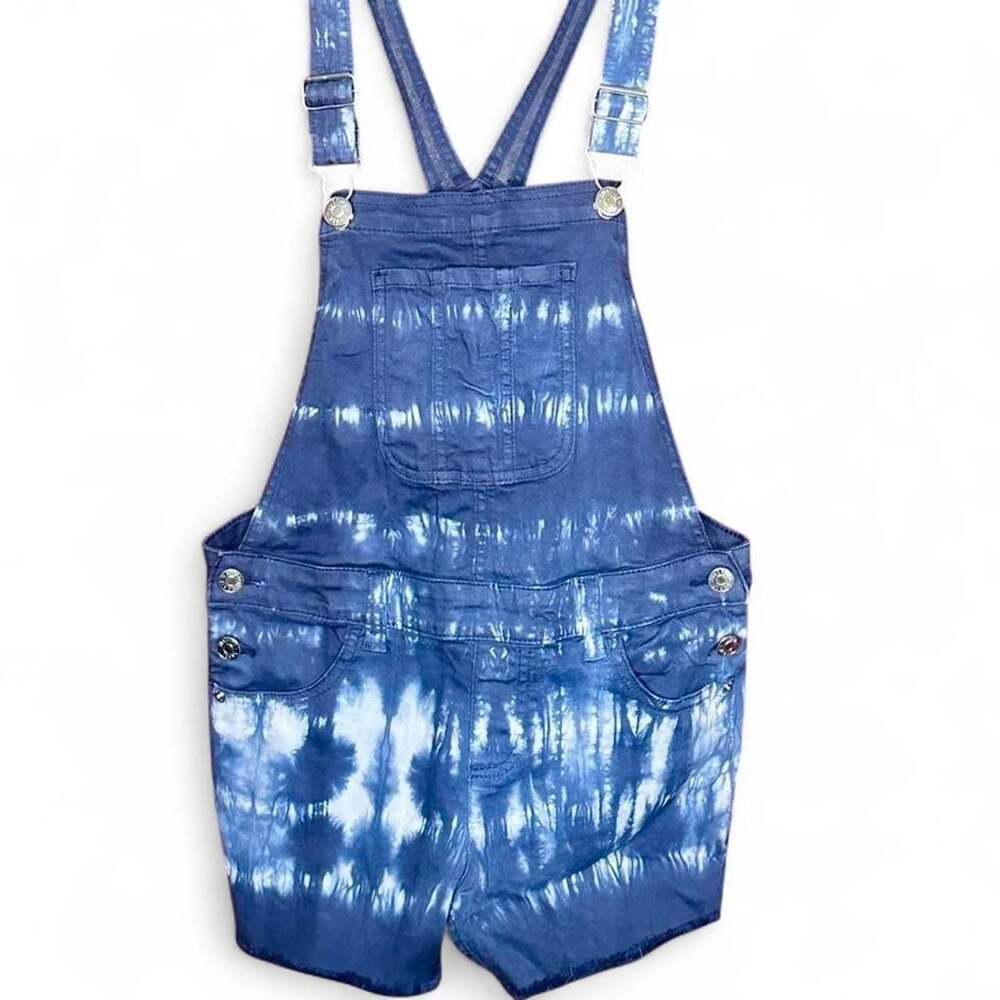 Old Navy Tie-Dye Denim Shortalls Size 16
